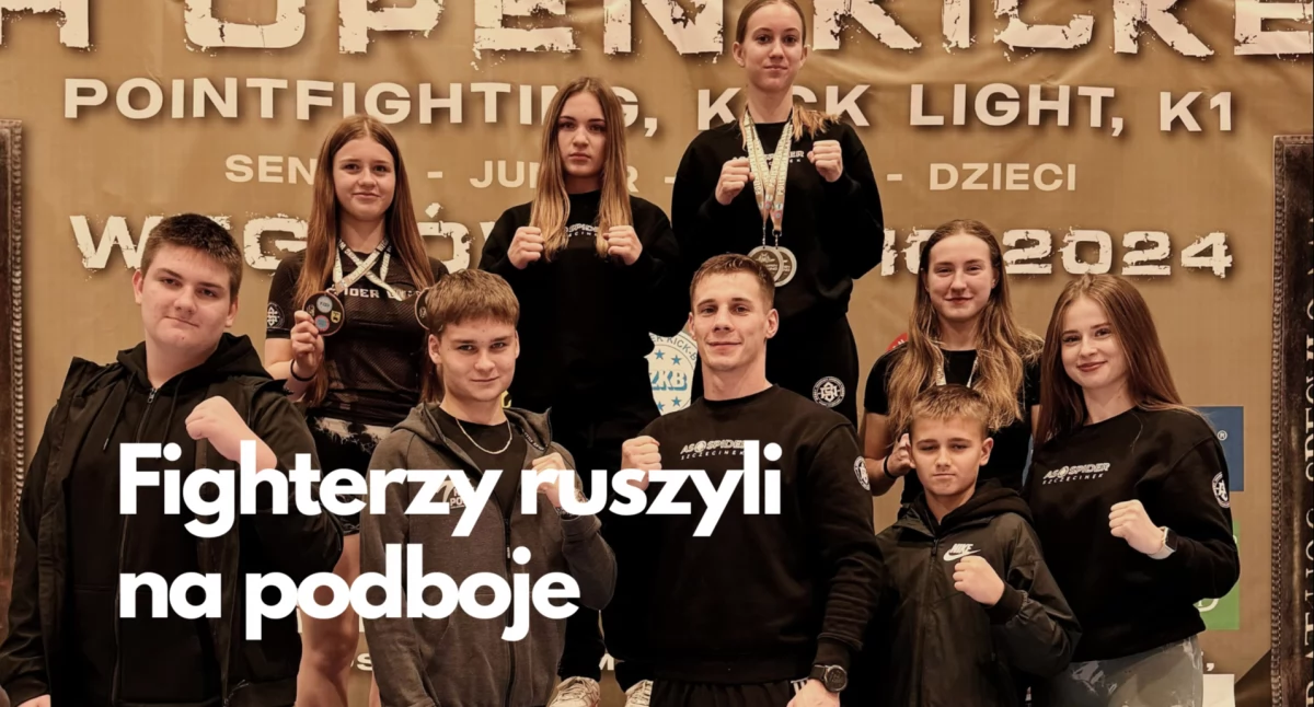 kickboxing, Węgrów Kickbokserski weekend Medale zawodników Spider - zdjęcie, fotografia