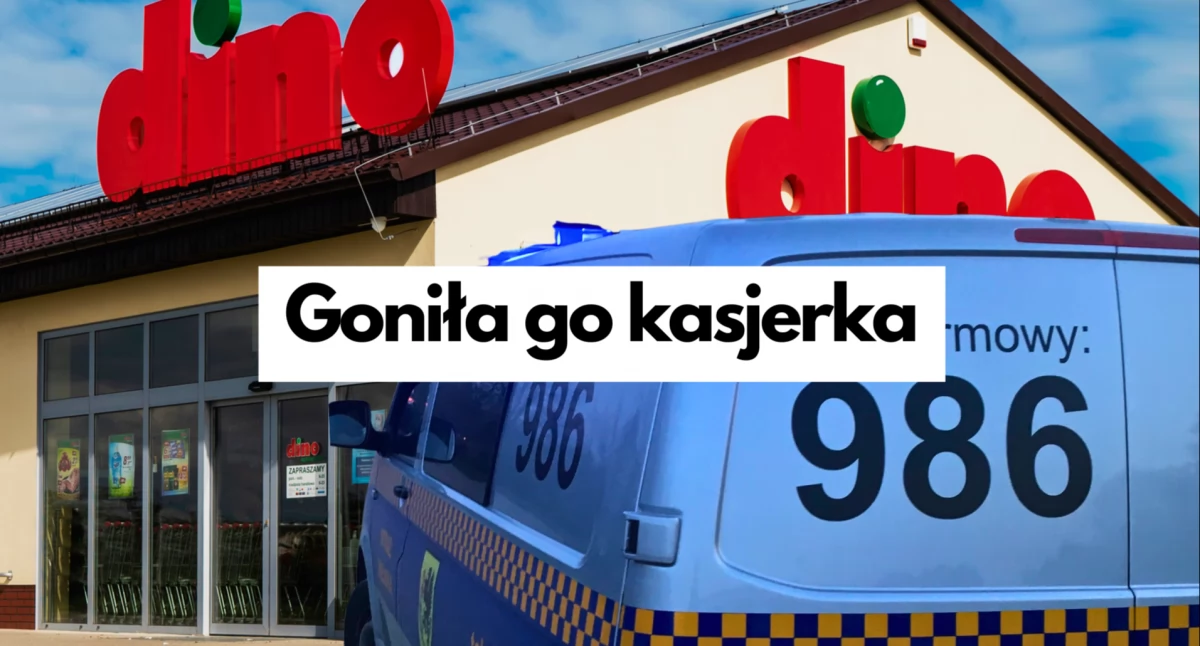zdjęcie: Market Dino i Straż Miejska w Szczecinku. Fot: materiały prasowe / SM Szczecinek