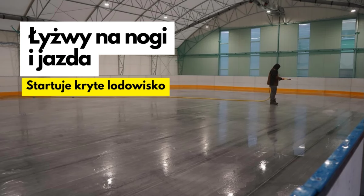 zdjęcie: Kryte lodowisko w Szczecinku / fot. Starostwo Powiatowe w Szczecinku