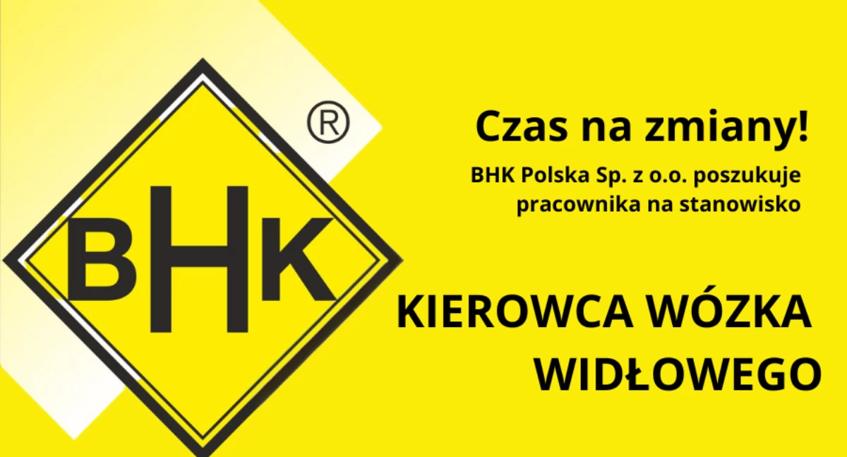 Praca, zmiany! Polska zatrudni kierowcę wózka widłowego - zdjęcie, fotografia