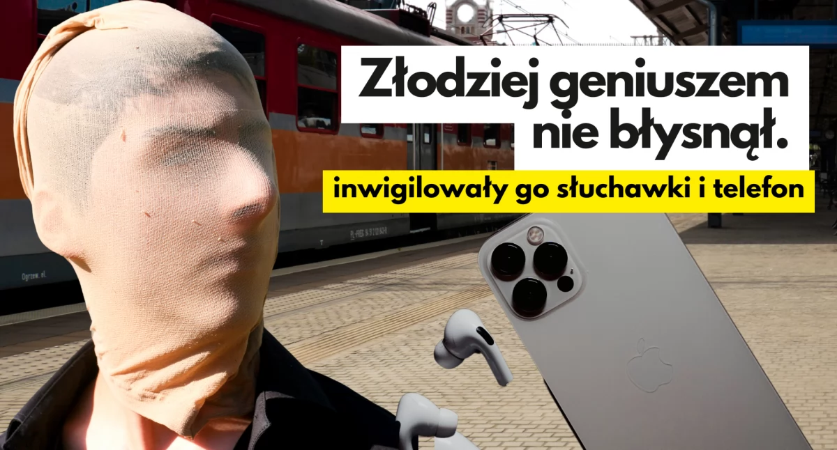 Policja, Naiwny ukradł AirPodsy Dopadła technologia - zdjęcie, fotografia