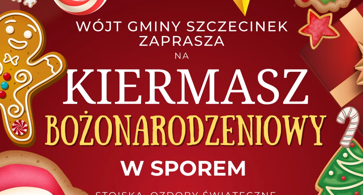 Imprezy, Kiermasz Bożonarodzeniowy Sporem zaproszenie - zdjęcie, fotografia