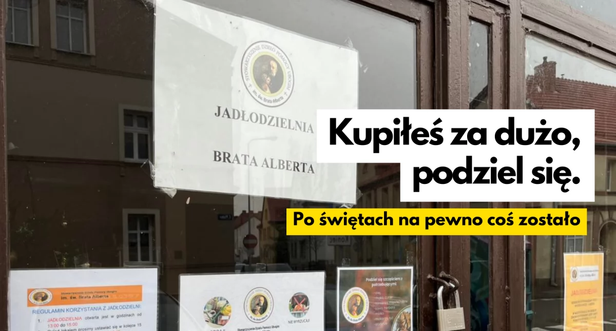 Zdjęcie: Podzielnia jedzenia w Szczecinku. Fot: UM Szczecinek