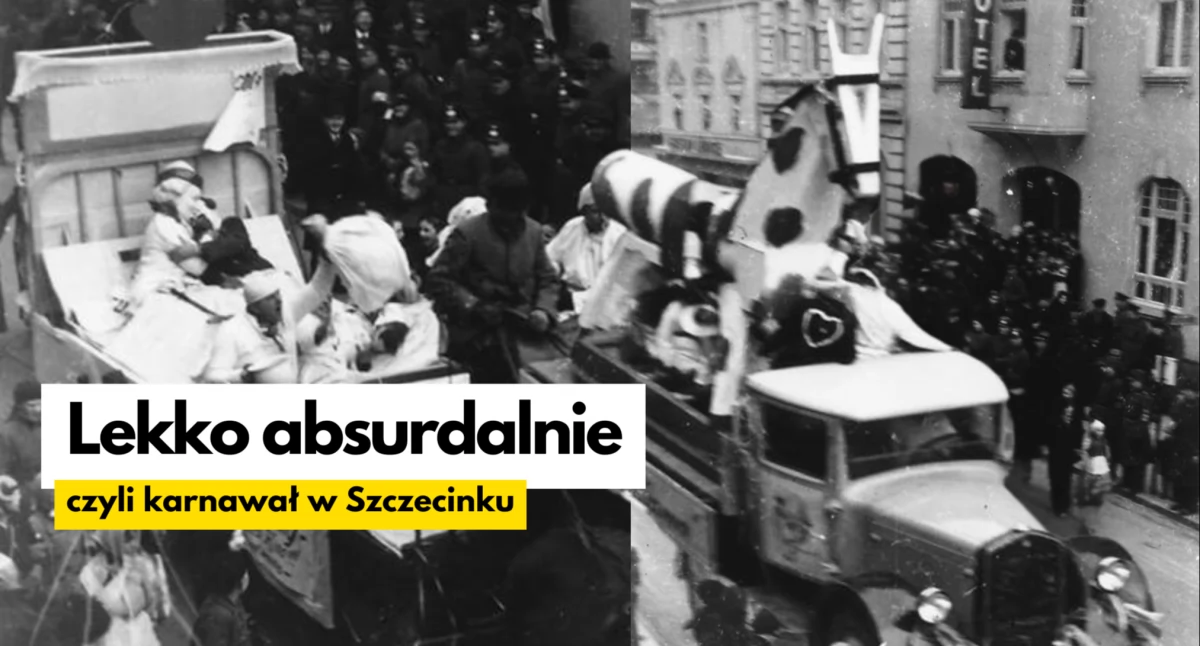 Historia, Matka wielką głową cysterna krowa karnawał Szczecinku - zdjęcie, fotografia