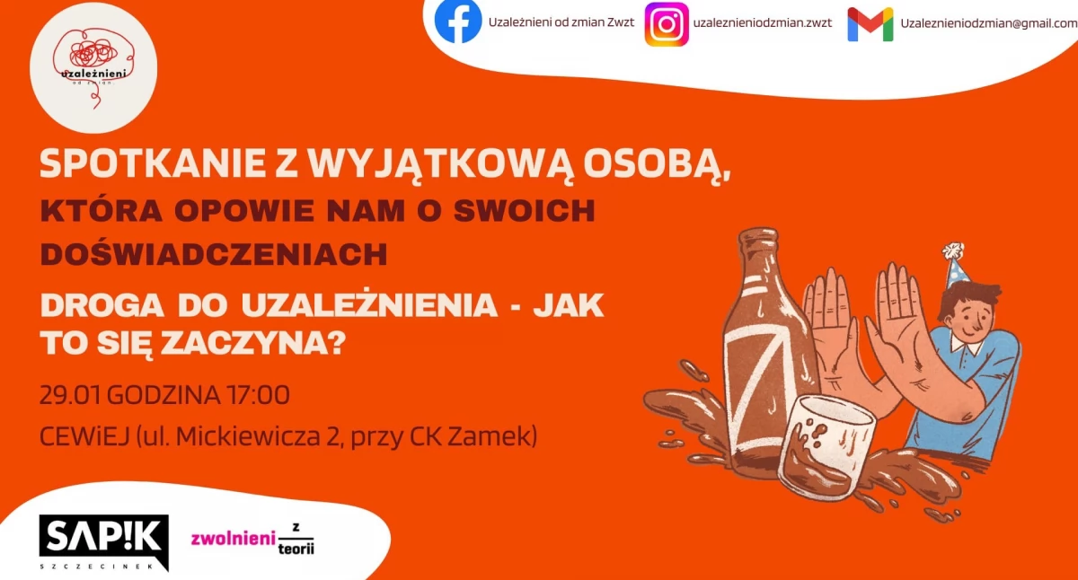 Nauka, Młodzież edukuje wyjściu nałogów „Uzależnieni Zmian” zapraszają - zdjęcie, fotografia