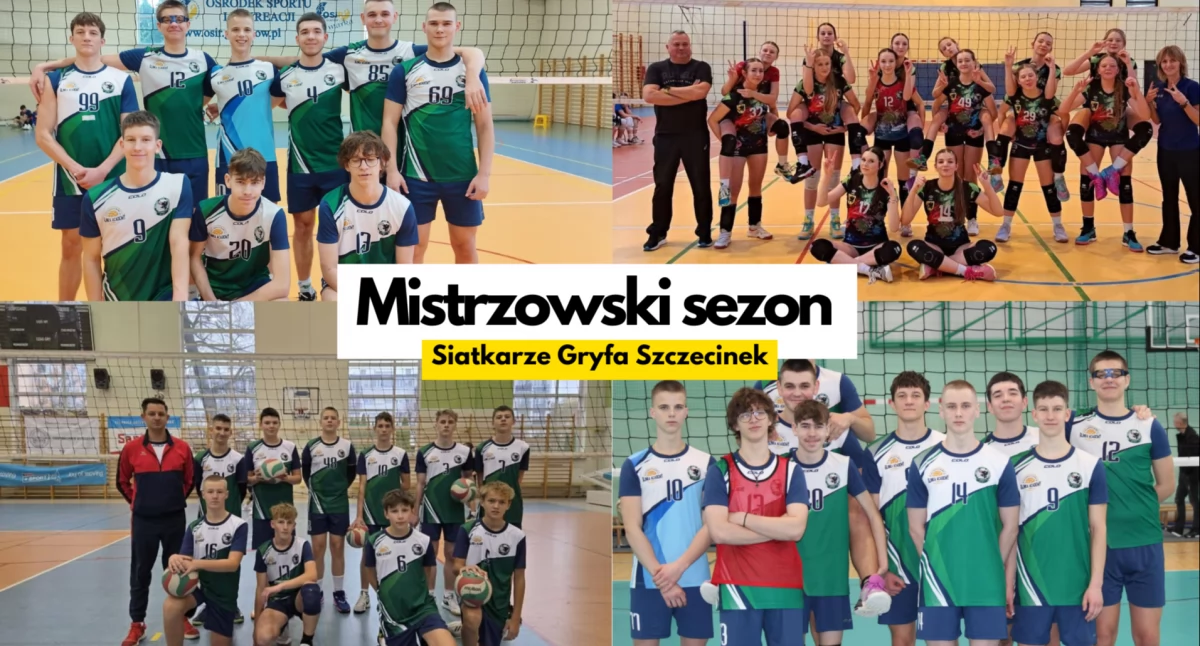 siatkowka, Dumni Gryfa Historyczny sezon siatkarzy - zdjęcie, fotografia