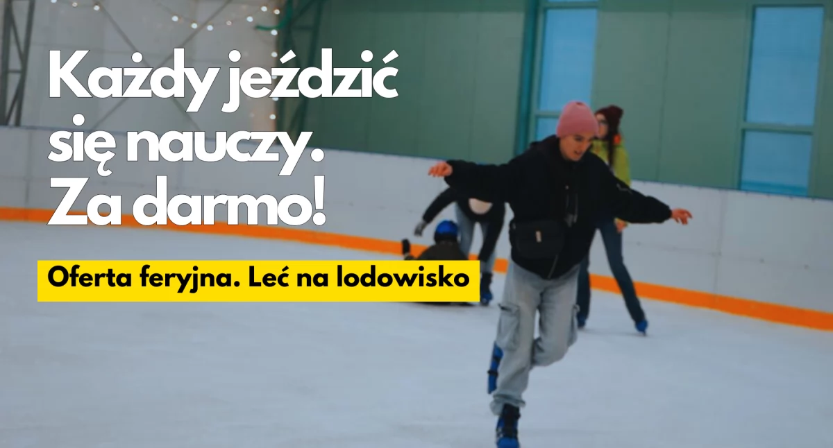 Rekreacja, Ferie lodowisku Bezpłatny jazdy łyżwach! - zdjęcie, fotografia