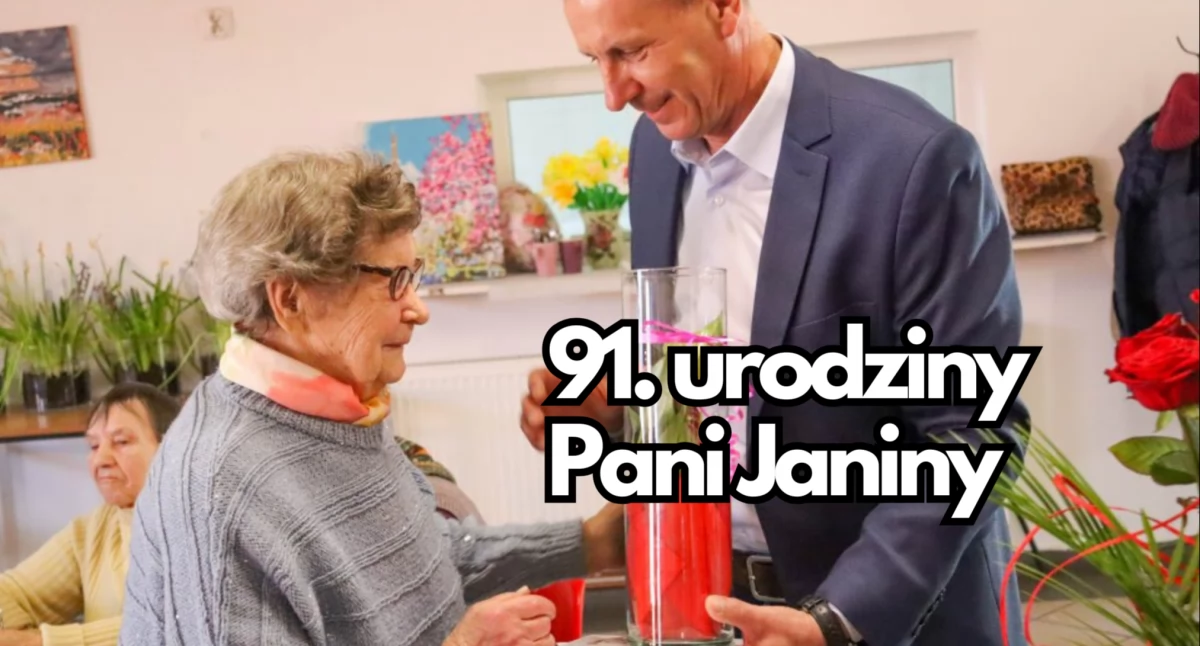 Gmina Szczecinek, urodziny Janiny Uroczystość Gwdzie - zdjęcie, fotografia