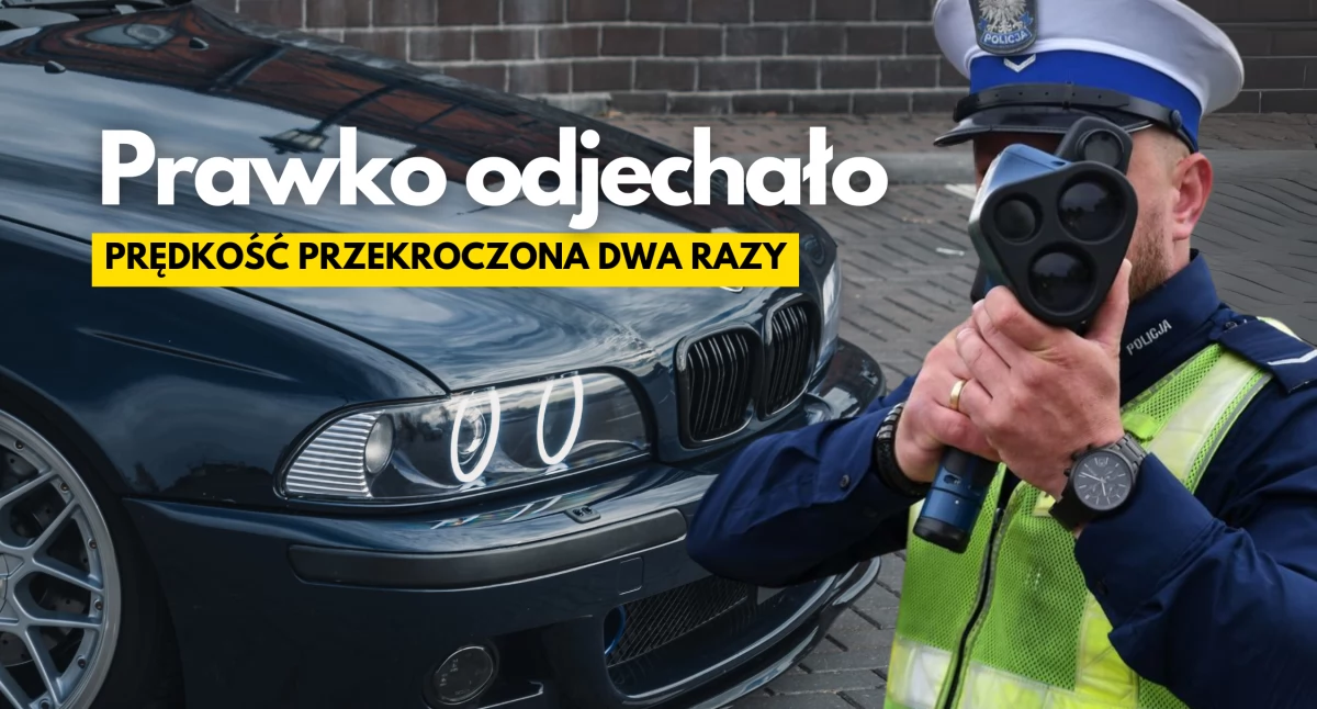 Policja, Beemką przez wioskę Było szybko - zdjęcie, fotografia