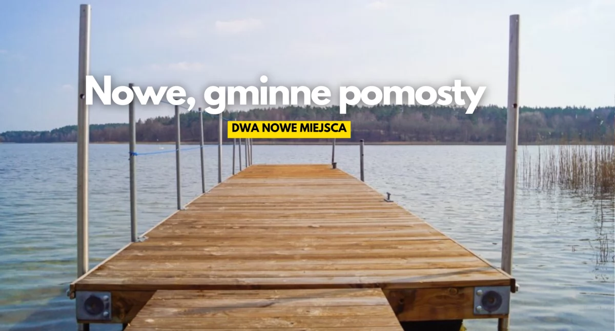 Gmina Szczecinek, przecinał wstęgi prostu pojawiły gminne pomosty - zdjęcie, fotografia