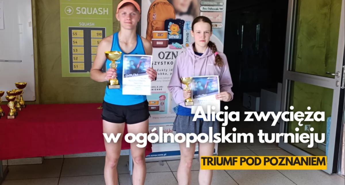 tenis ziemny, Alicja Szweda najlepsza ogólnopolskim turnieju tenisowym - zdjęcie, fotografia