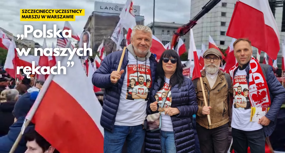 Aktualności, „Nie chcemy migrantów Niemiec” Szczecinek Ruchu Obrony Granic - zdjęcie, fotografia