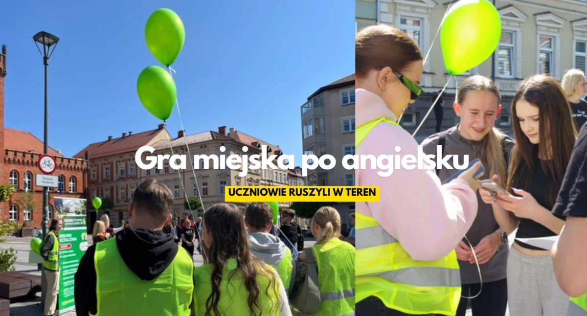 Nauka, miejska angielsku Uczniowie ruszyli teren - zdjęcie, fotografia