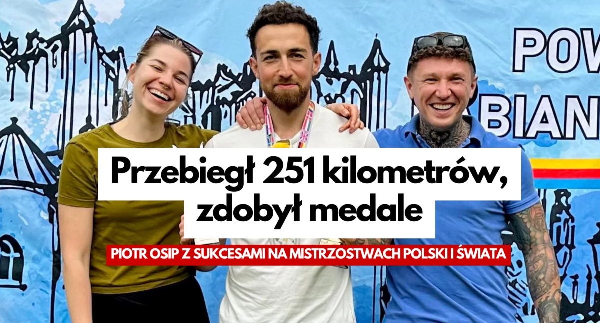 Zdjęcie: Piotr Osip z medalami
