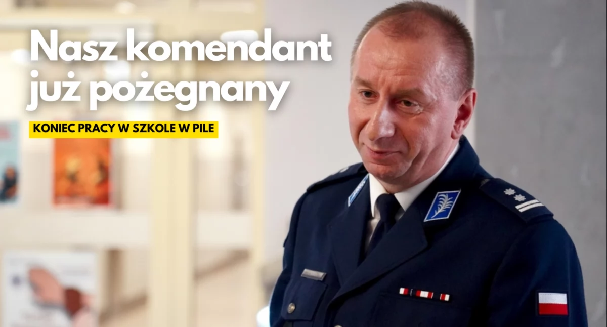 Policja, Komendant policji właśnie zakończył pracę Szkoła niego - zdjęcie, fotografia