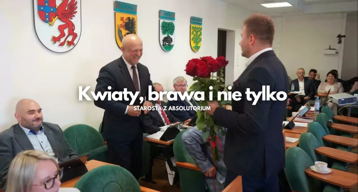 Aktualności, Absolutorium starosty radnych „za” poparł - zdjęcie, fotografia