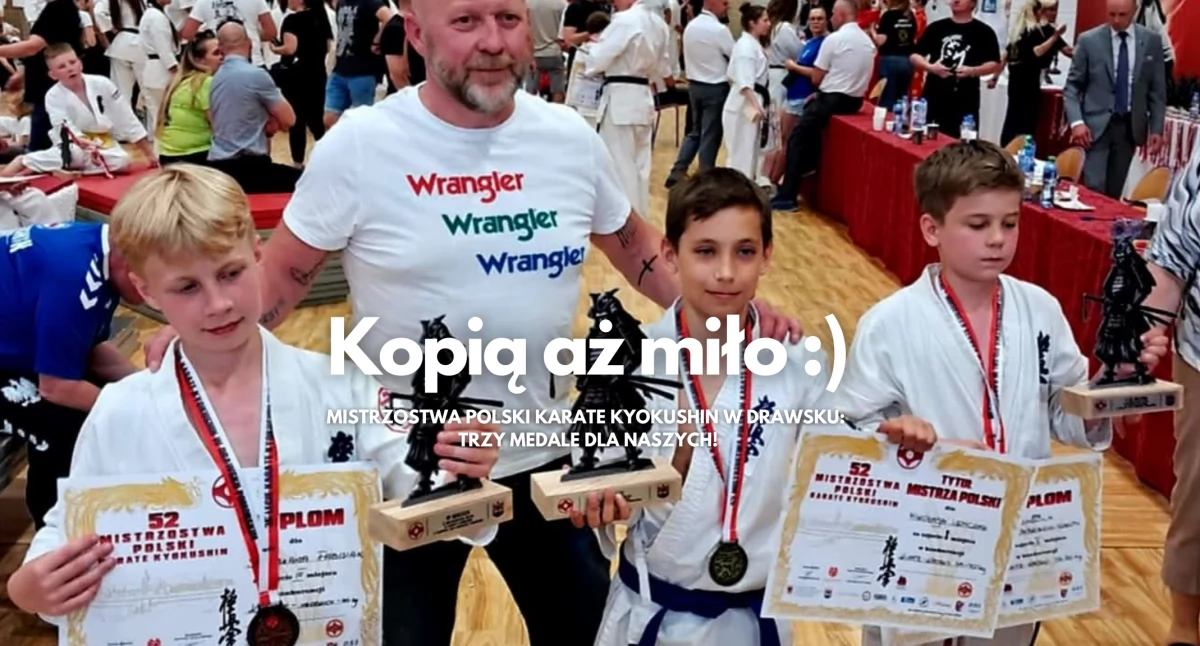karate, Mistrzostwa Polski Karate Kyokushin Drawsku medale naszych! - zdjęcie, fotografia