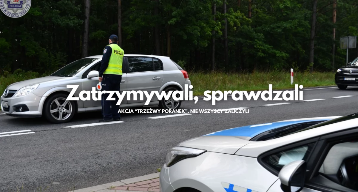 Policja, Pół promila dzień dobry Łapanka policji wpadła trójka kierowców - zdjęcie, fotografia