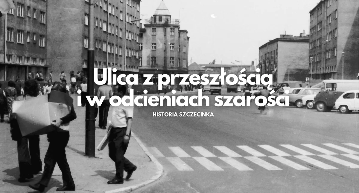 Historia, Ulica przeszłością odcieniach szarości  - zdjęcie, fotografia