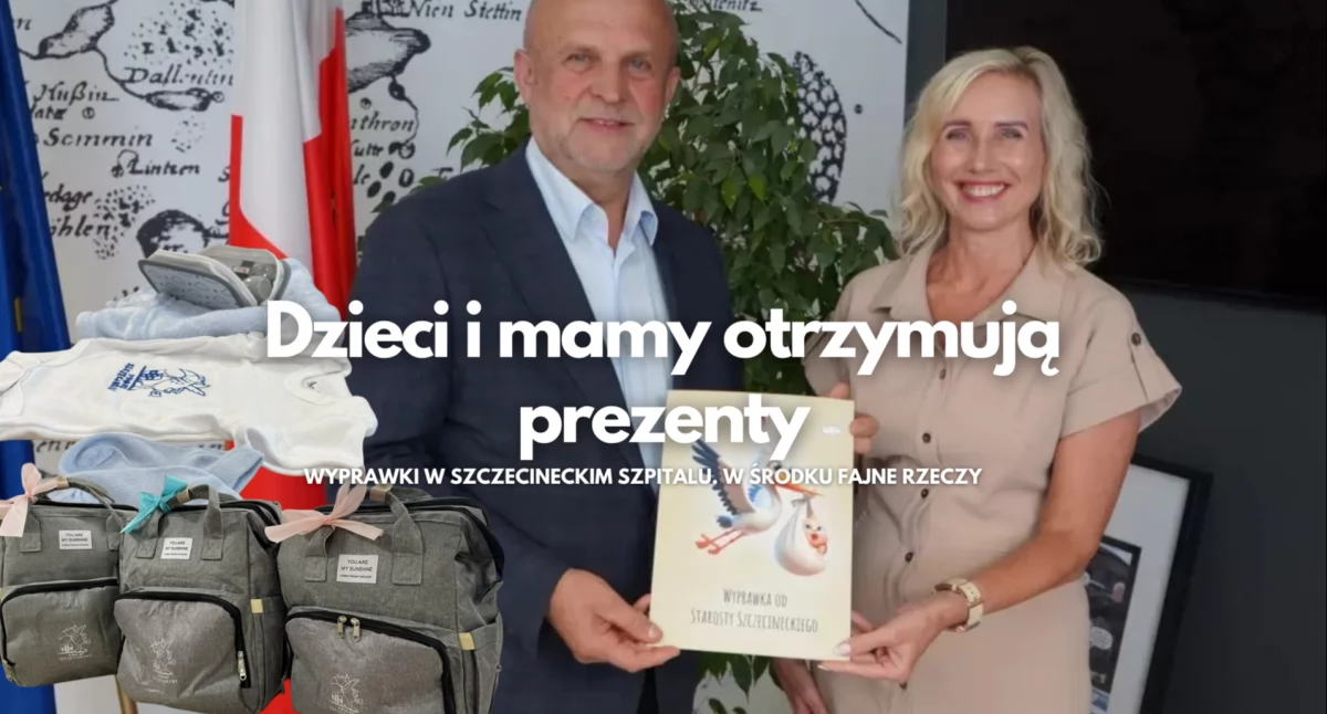 fot: Ewa Mikłasz, prezes Szpitala w Szczecinku i starosta Krzysztof Lis