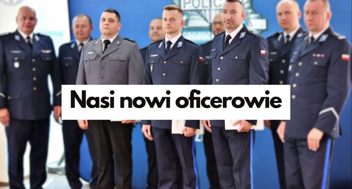 Policja, trzech nowych oficerów Awanse podpisał prezydent - zdjęcie, fotografia