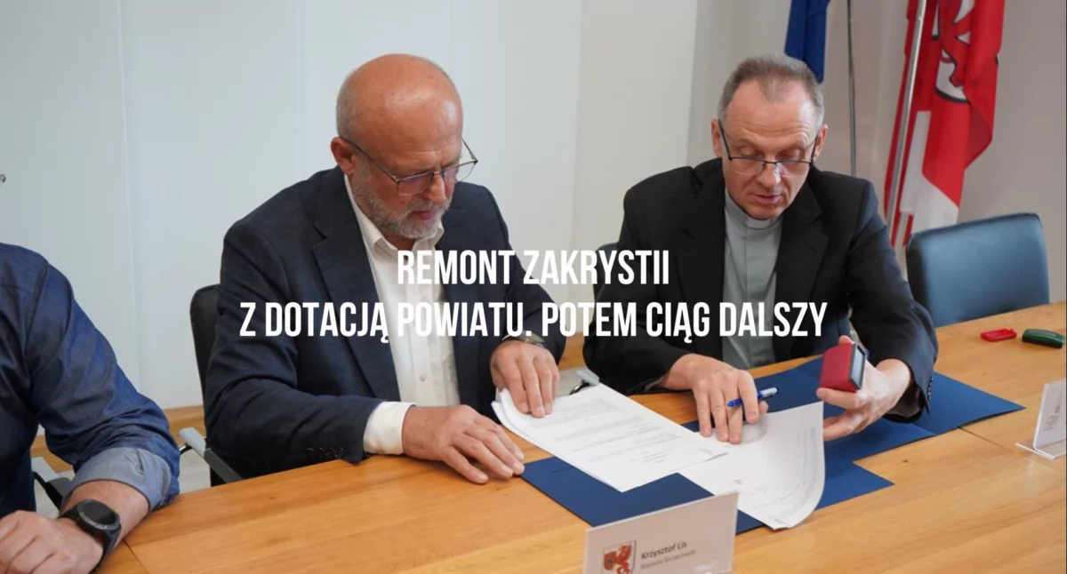 Inwestycje i remonty, tysięcy strop zakrystii Powiat pokryje trzecią część - zdjęcie, fotografia