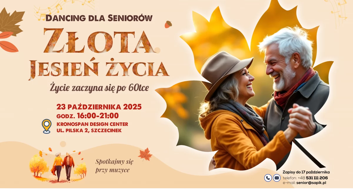 Imprezy, Dancing seniorów wraca Szczecinka października - zdjęcie, fotografia
