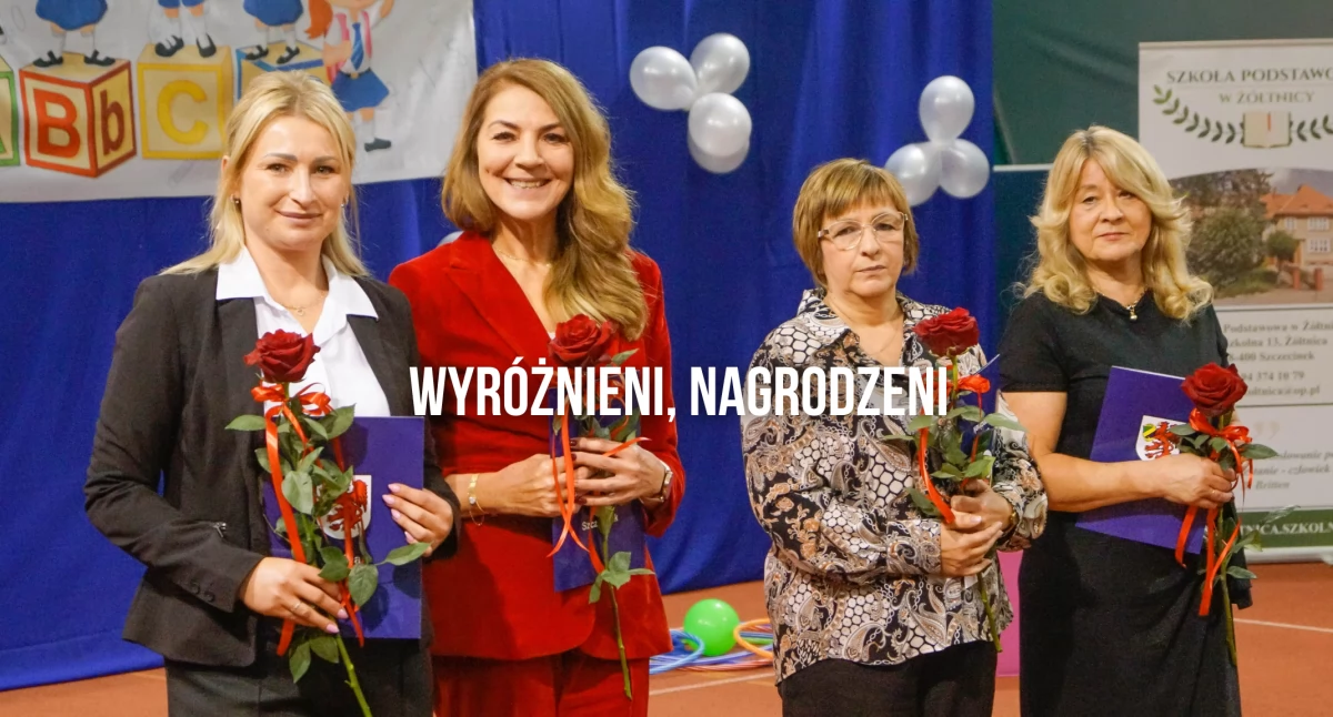 Gmina Szczecinek, Czworo nauczycieli gminy Szczecinek wyróżnieniami wójta - zdjęcie, fotografia