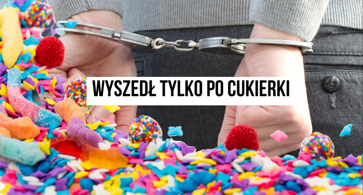Policja, Poszedł cukierki aresztowała grupa policjantów - zdjęcie, fotografia