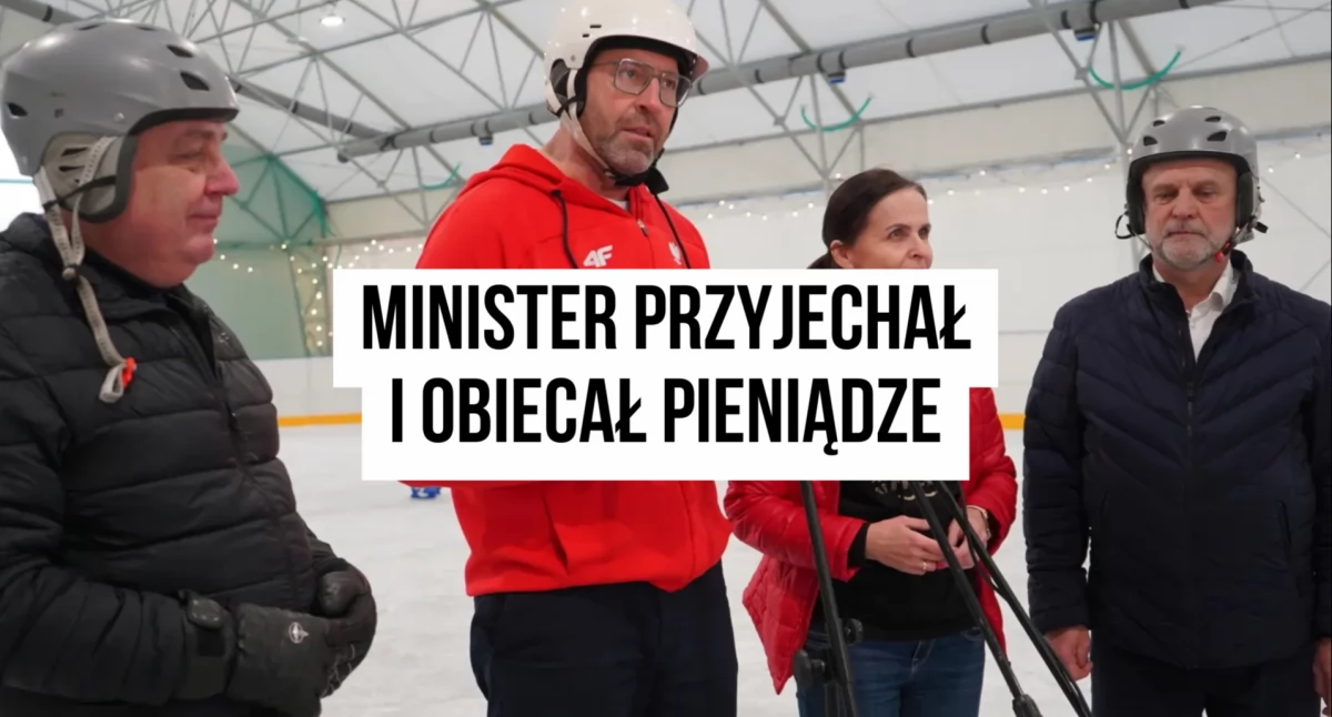 Inwestycje i remonty, Minister stanął lodzie kasku ogłosił dotację Powiat dostanie pół miliona - zdjęcie, fotografia