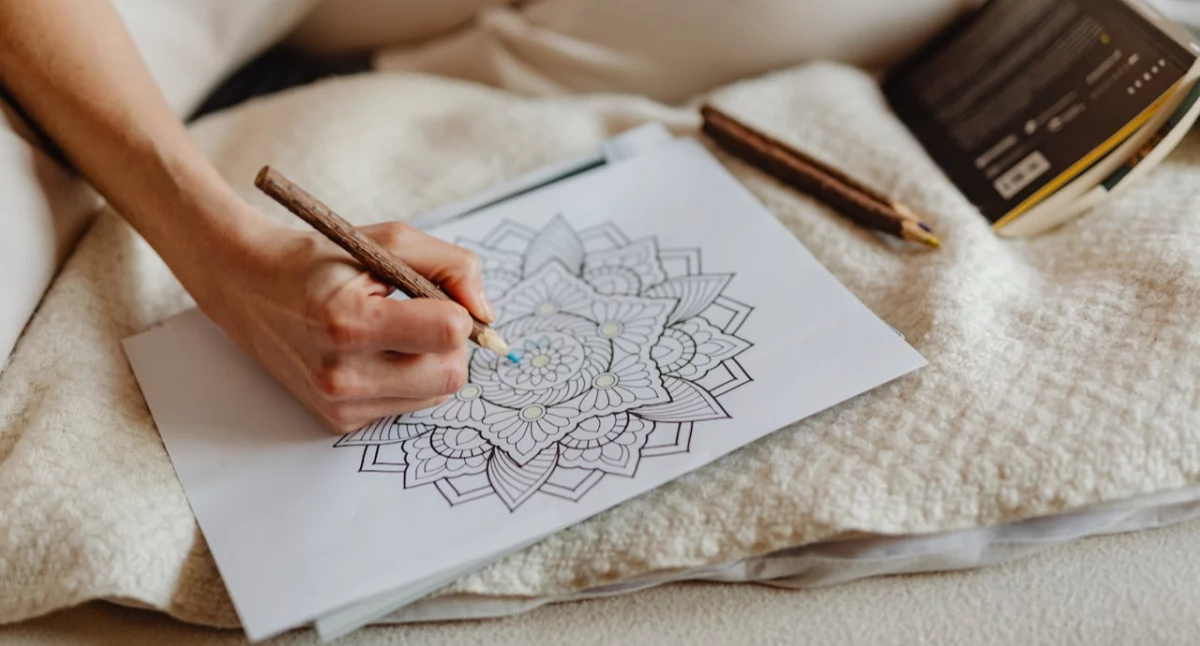 Biznes, Kolorowanki dorosłych sposób stres twórczy relaks - zdjęcie, fotografia