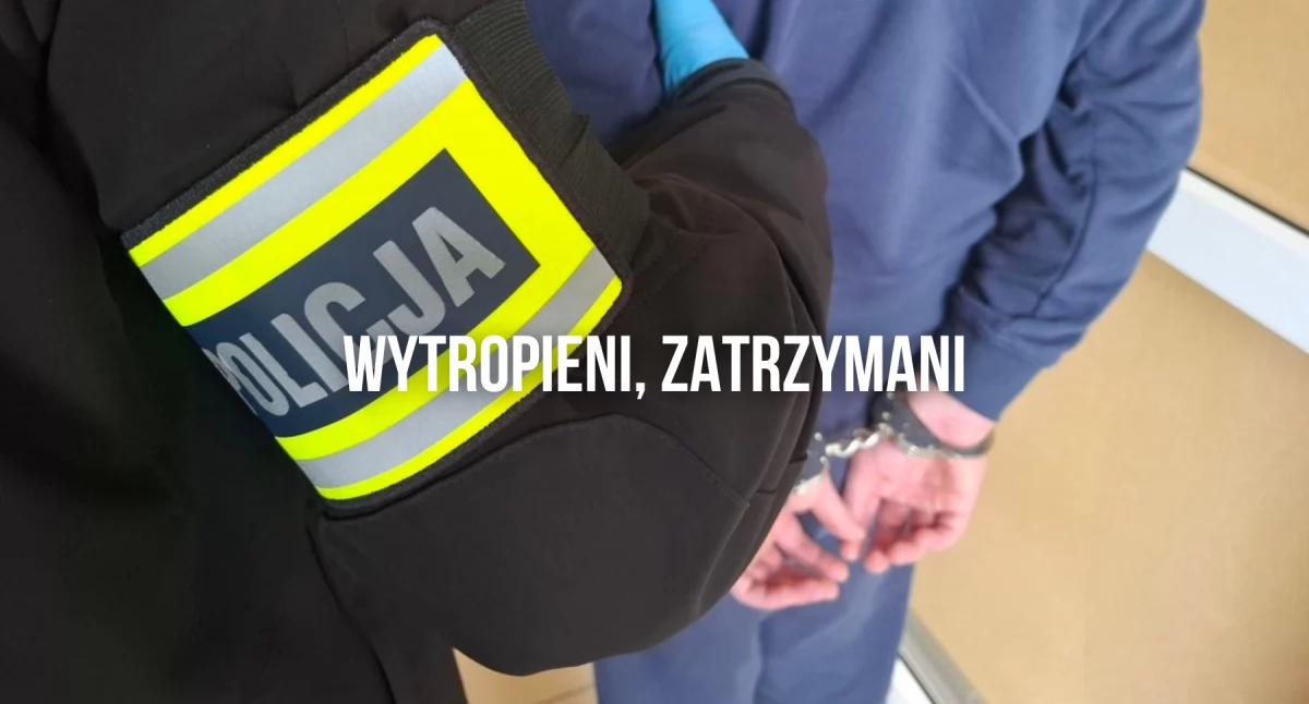 Policja, Sześciu uciekinierów rękach policji - zdjęcie, fotografia