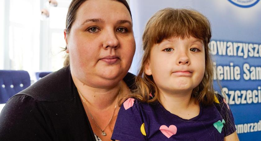 Martynka Stawowska z mamą