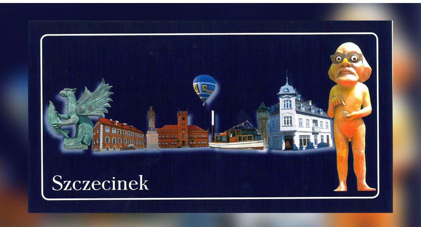 Kartka pocztowa ze Szczecinka. Zamiast jeziora jest Włapko