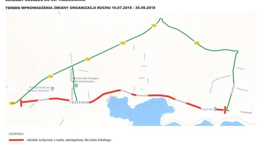 Uwaga! Od 10 lipca część ul. Kościuszki i Trzesiecka zamknięta dla ruchu