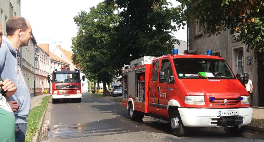 Pożar na Zielonej. Poparzony mężczyzna