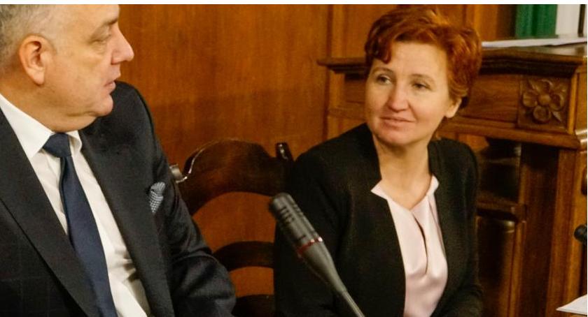 Burmistrz Szczecinka Daniel Rak i Danuta Rusin-Hardenbricker