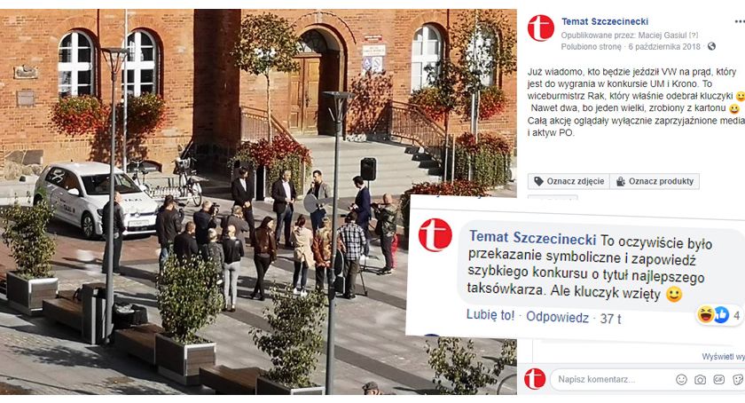 Otrzymał kartonowy kluczyk, potem chciał 5 tysięcy i przeprosiny, skończyło się ugodą