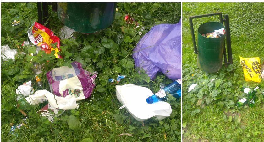 Na Koszalińskiej było ładnie. Teraz nikt tego nie sprząta