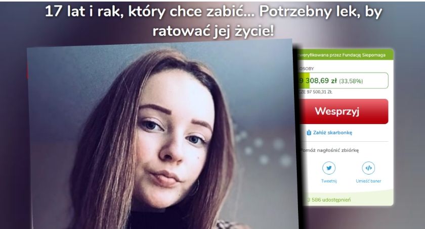17 lat i rak, który chce zabić... Rodzice Narii proszą o pomoc