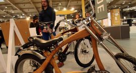 Drewniany rower z WTD w Poznaniu