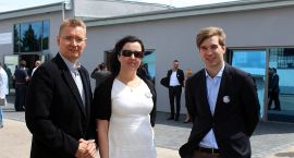 pan Seppo Lokka, przedstawiciel fińskiej firmy Hartmann, pani Marta Kapsa-Nowak,...