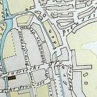 Fragment planu Szczecinka autorstwa Bellardiego z 1844 roku.   