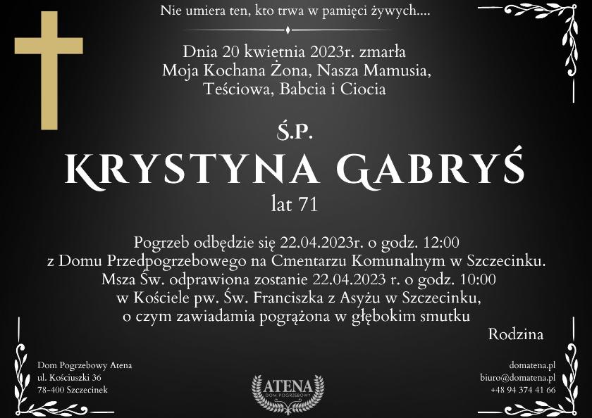 Krystyna Gabryś