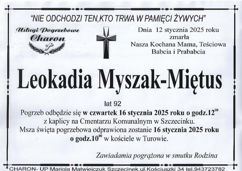 Leokadia Myszak-Miętus