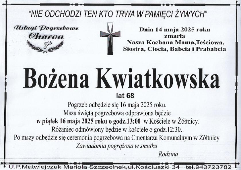 Bożena Kwiatkowska