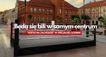 Ringowe emocje na placu Wolności. Walki pod gołym niebem
