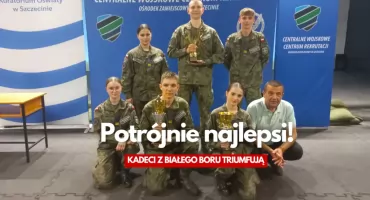 Kadeci ZS nr 7 i ich potrójny sukces na turnieju strzeleckim
