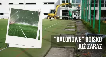 „Balonowy” dach nad boiskiem ZST. Zaczęli budować