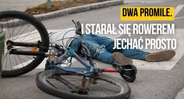 Rowerzysta z 2 promilami i zakazem. To jeden z ośmiu zatrzymanych w weekend